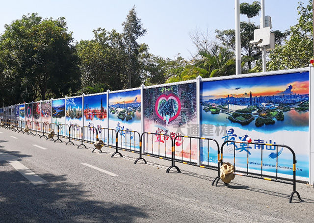 深圳南山學苑大道工程工地圍擋案例-市政新標準PVC圍擋-PVC圍擋-深圳市大通建材有限公司鋼圍擋生產定制廠家