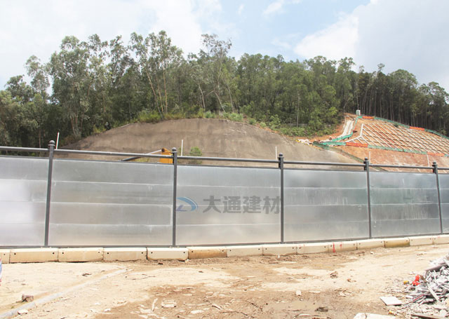 惠州圍擋-惠州工地施工裝配式圍擋C類-惠州-深圳市大通建材有限公司鋼圍擋生產定制廠家